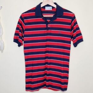 Vintage Cross Creek Short Sleeve Striped Polo
